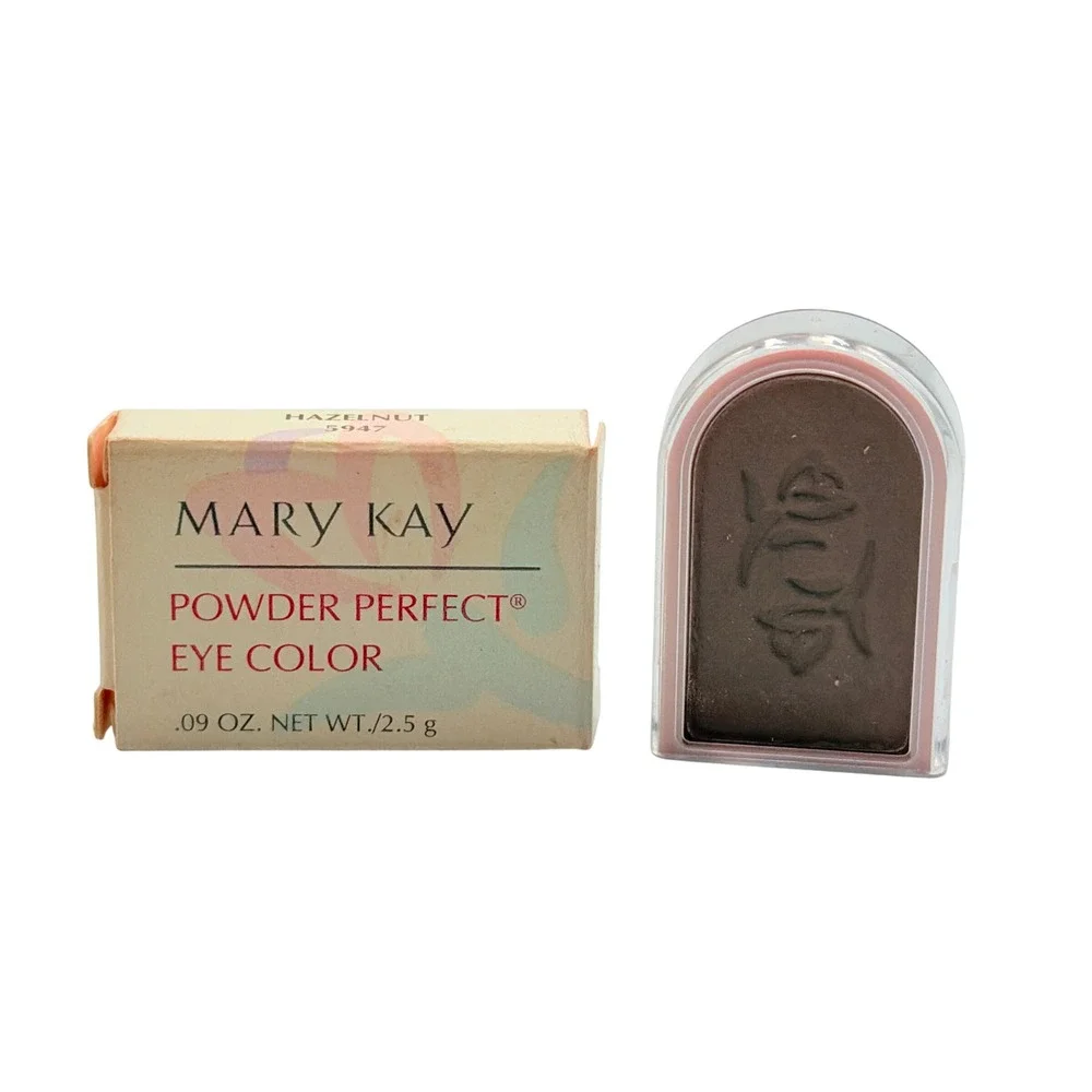 Mary Kay Powder Perfect Eye Color Hazelnut 5947 Brown Eyeshadow .09oz Vtg NEW